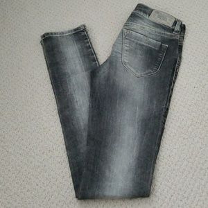 Diesel Livier Stretch Faded Gray Skinny Jeans Denim Leggings sz 26 25